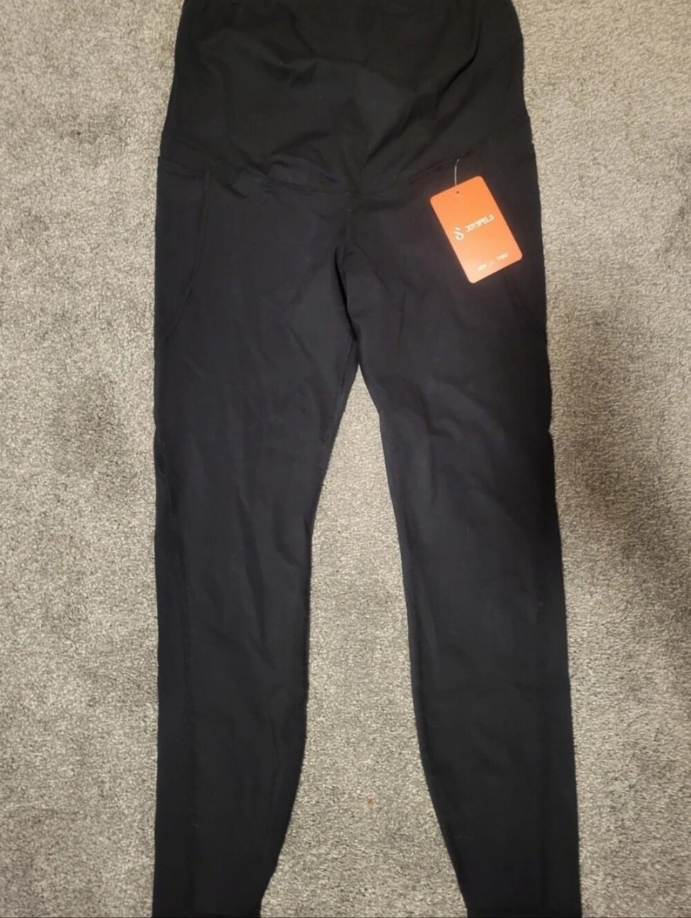 Joyspel Over The Belly Maternity Leggings w/ Pockets, Size Medium, NEW With Tags